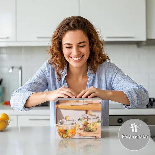 Vista 2 de Olla de cocina de vidrio de 2 L, 68 oz/67.6 fl oz Resistente al calor, sin BPA, fácil limpieza, seguro para horno, lavavajillas, estufa de gas