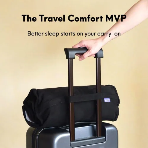 Vista 8 de Cushion Lab Almohada de Viaje para Sueño Profundo – Almohada de Cuello de Espuma Viscoelástica Compacta para Dormir, Almohada Portátil para Hoteles
