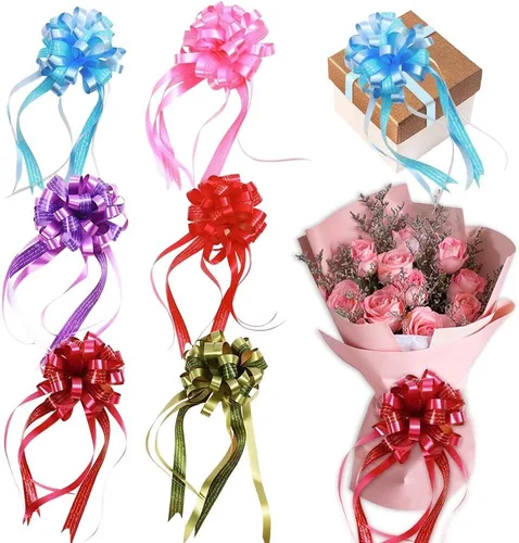 Vista 7 de Estivaux 20 lazos de cumpleaños para envolver regalos, coloridos lazos de regalo para boda, surtido de lazos de regalo, decoración de regalos