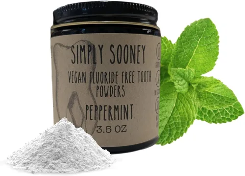 Vista 10 de Simply Sooney Polvo de dientes orgánico sin flúor orgánico remineralizante, fórmula I dientes más fuertes I aliento fresco I con xilitol