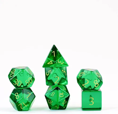Vista 7 de FanRoll - Juego de dados DND de 0.630 in con piedra natal de polietileno: Granate de enero grabado, dados de juego de rol para Calabozos y Dragones