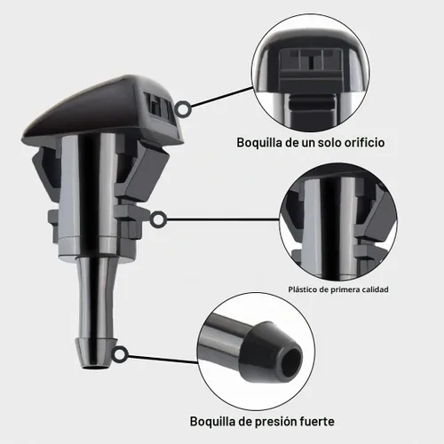 Vista 3 de Kit de boquillas para limpiaparabrisas delantero 42 en 1 compatible con Chrysler Dodge Jeep Ram reemplaza al OEM # 4805742AB, 5116079AA