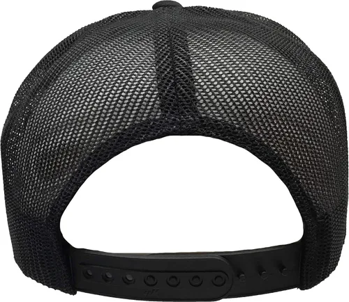Vista 2 de Sombrero Gallo rojo con pasto Malla negra, Negro