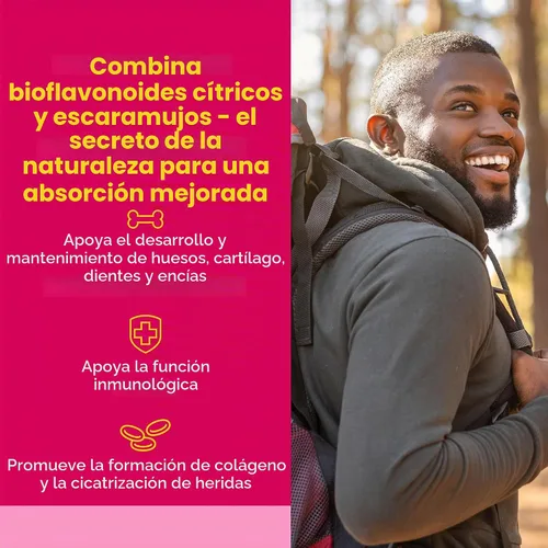 Vista 2 de Natural Factors Vitamina C Tiempo Liberación 1,000 mg, 90 Tabletas