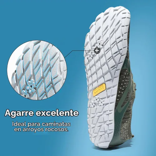 Vista 5 de NORTIV 8 Zapatos de agua para hombre Verde militar
