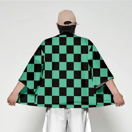 Vista 3 de Meelanz Novedad Japonés Anime Batas Cosplay Cardigan Top Chaqueta Kimono para Hombres Mujeres Anime Lovers
