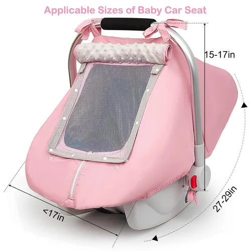 Vista 7 de Unicorn Castle Funda de asiento de coche para bebé, fundas de asiento de coche para bebés, cubierta de asiento de coche transpirable para ventana