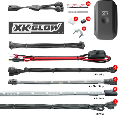 Vista 2 de XKGLOW KS-CAR-ADVANCE Tiras de luz LED y kit