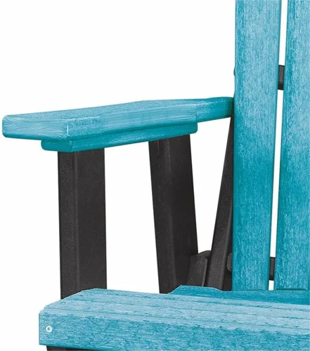 Vista 4 de American Furniture Classics Balcón Altura Mesa Doble Planeador, Aruba y Negro