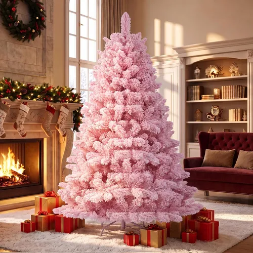 Vista 10 de 6ft Artificial Christmas Tree, Dense Branches Realistic Christmas Tree for Holiday Decor Collapsible Christmas Tree Reusable and Easy to Assemble