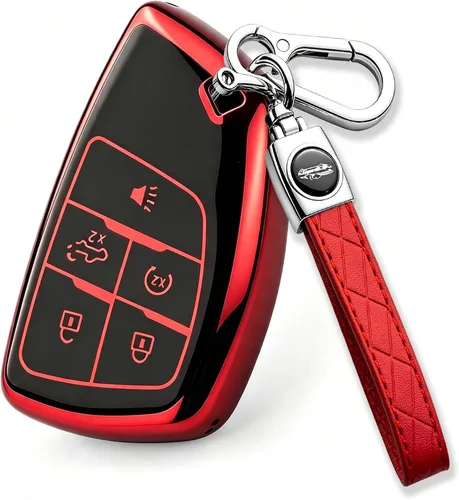 Vista 10 de Funda para llavero compatible con Silverado 1500, Sierra 1500, Colorado Canyon 2024 2025, Silverado Sierra Smart Key