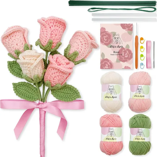 Vista 13 de Lily's Lyric Kit de ganchillo y manualidades Cactus Love Tutorial en video paso a paso para adultos adolescentes Idea de regalo