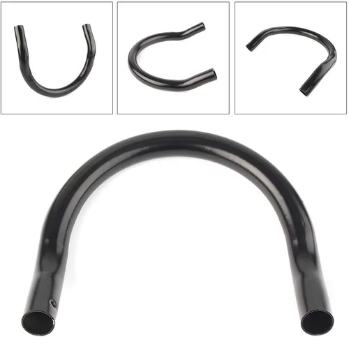 Vista 4 de LIRU Motor de acero trasero marco aro tubo Cafe Racer universal para Honda para Yamaha para Suzuki, 6.890 in (negro)