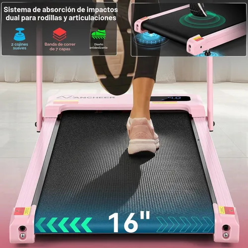 Vista 6 de Almohadilla pequeña con cinta de correr plegable inclinada para oficina