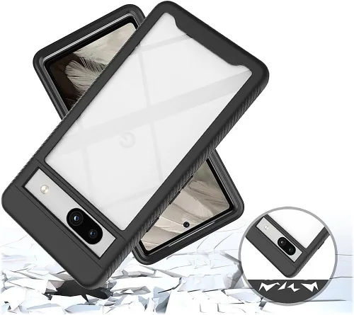 Vista 7 de SaharaCase Grip Series - Funda para Google Pixel 7a (2023) [parachoques a prueba de golpes], protección resistente, agarre antideslizante, ajuste
