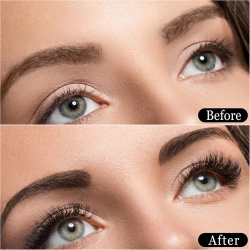 Vista 4 de 12 plantillas reutilizables para cejas, plantilla de cejas con banda elástica para principiantes (distancia de cejas 0.8-1.4 in)
