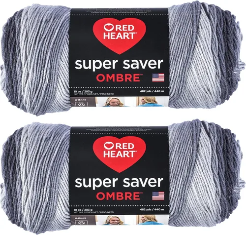 Vista 26 de Red Heart Super Saver Jumbo Ovillo de lana, Amatista