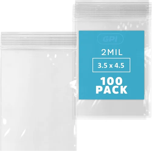 Vista 33 de GPI - Bolsas pequeñas con cremallera de 2 x 4 pulgadas, 1000 unidades, 2 mil, bolsas de plástico transparente con cierre de cremallera, con cierre