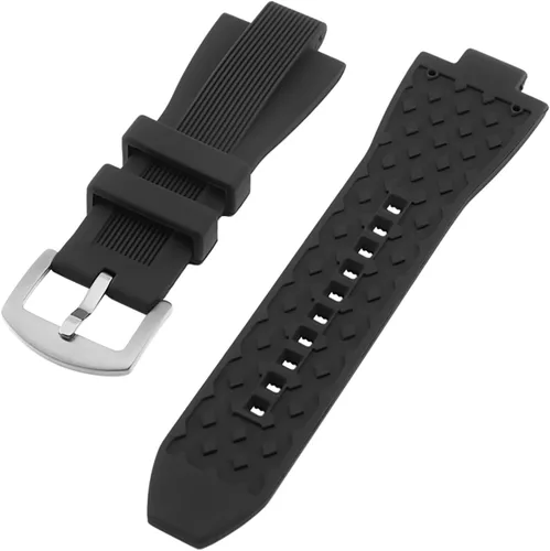 Vista 4 de Correa de reloj compatible con Michael Kors, correa de repuesto de goma de silicona suave para correas de reloj Michael MK8152 MK8356