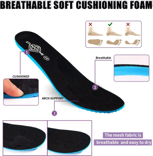 Vista 5 de STUNAHOME Zapatos deportivos ortopédicos transpirables para mujer, zapatos para caminar sin cordones, cómodos, informales, zapatos atléticos
