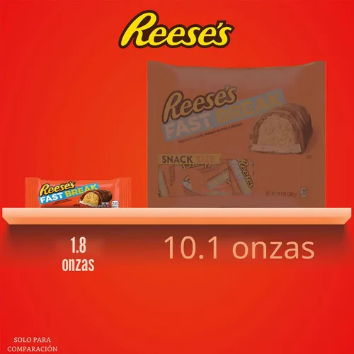 Vista 5 de Golosina en barra Reese's Fast Break