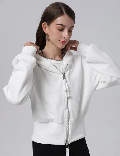 Vista 2 de Arssm Sudaderas con capucha y cremallera completa para mujer