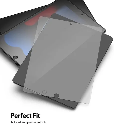 Vista 3 de Ringke Protector de pantalla de vidrio templado compatible con iPad de 9ª generación (2021), iPad de 8ª generación (2020), iPad de 7ª