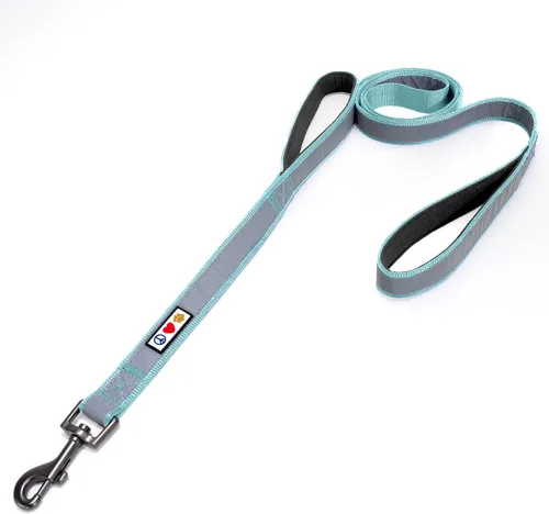 Vista 17 de Pawtitas Correa de perro de doble asa resistente para entrenamiento, correas sin tirones, ideal para perros medianos y grandes, ideal para caminar