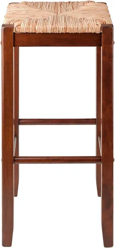 Vista 4 de Winsome Juego de taburetes de bar Rush Seat Kaden, nogal, 29", 2 piezas