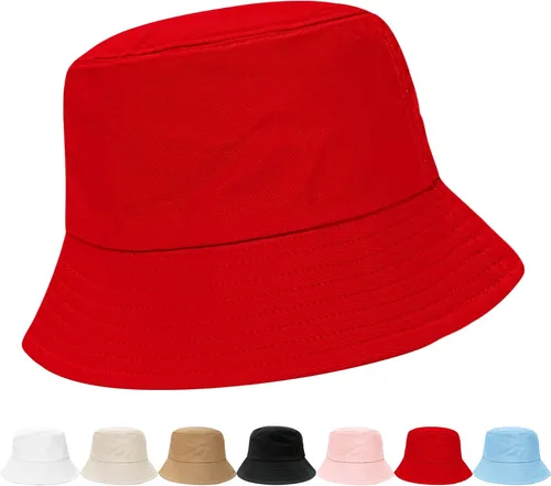 Vista 16 de NPQQUAN Bucket Hats for Men Woman Packable Foldable Sun Hats for Women Beige