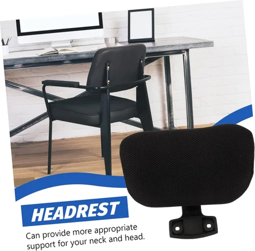 Vista 5 de Operitacx Silla alta de la cabeza de la silla de la computadora silla lumbar soporte ergonómico silla de oficina ninguna ruedas
