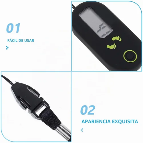 Vista 3 de 3D Pedometer, Simple Clip On Step Counter for Walking with Large Digital Display, No App, Accurate for Women Men Seniors Kids
