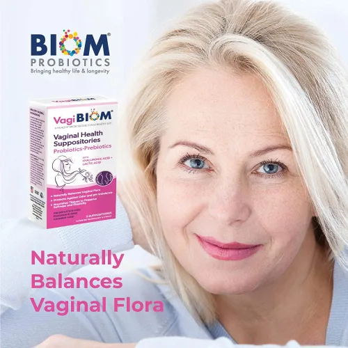 Vista 4 de Supositorio de Lactobacillus VagiBiom: régimen de equilibrio de la flora del microbioma y control del olor; Equilibra y nutre la flora saludable