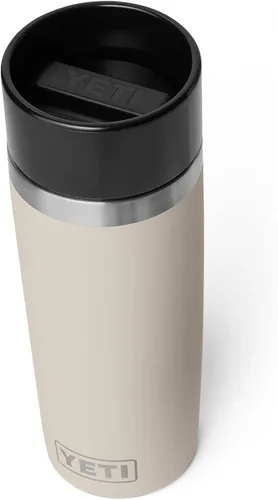 Vista 15 de YETI Rambler - Botella de viaje de 8 onzas, acero inoxidable, aislada al vacío con tapa a prueba de fugas, color negro