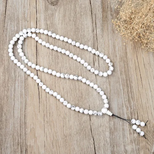 Vista 2 de Pulsera elástica de Mala con 108 cuentas de oración de Mala curativas