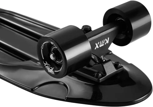Vista 2 de KMX Classic Retro Mini Cruiser Skateboard for Kids, Teens, Adults Portable Compact Cruiser for Boys,Girls,Students,Beginners & Pros,Smooth