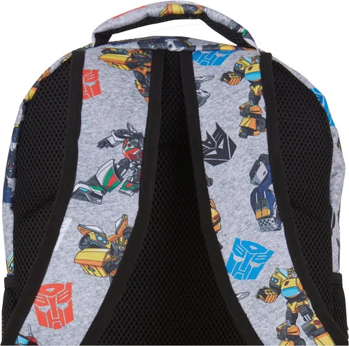 Vista 6 de Transformers Optimus Prime Allover Mochila - Optimus, Prime, Megatron y Bumblebee - Bolsa escolar Transformers, Gris