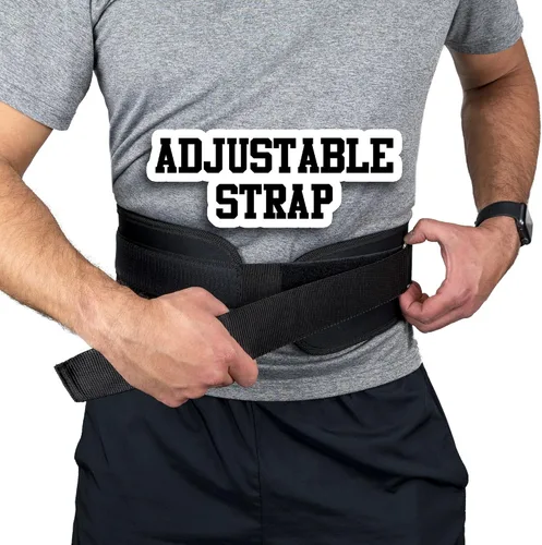 Vista 4 de Cinturón de neopreno para levantamiento de pesas, equipo de entrenamiento de fuerza, ideal para sentadillas, peso muerto y levantamiento de potencia