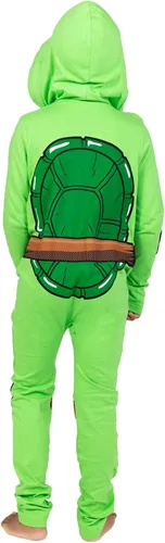 Vista 3 de Teenage Mutant Ninja Turtles Disfraz de cosplay con cremallera, tallas de recién nacido a adulto (0-3 meses a 2XL)