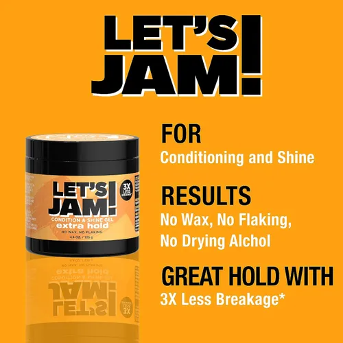 Vista 3 de SoftSheen, Carson Let's Jam gel brillante y acondicionador, permanencia extra, 4.4 onzas