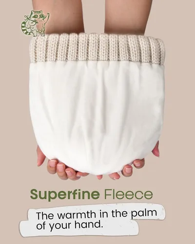 Vista 4 de FURTALK - Gorros de invierno con forro polar para mujer, gorro de punto grueso con calavera, gorro de nieve para mujer Beige