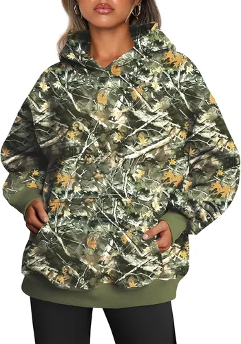 Vista 168 de Trendy Queen - Sudaderas extragrandes con capucha para mujer, suéteres de manga larga, sin botones, de vellón, de otoño, ropa de invierno