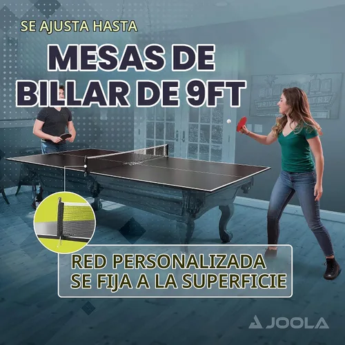 Vista 4 de JOOLA - Tapa de conversión de mesa de ping pong con juego de redes para mesas de billar y pool - Tapa de regulación que convierte mesas de billar