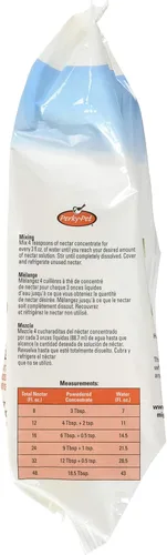 Vista 3 de Perky-Pet Concentrado instantáneo de néctar en polvo de colibrí, bolsa de 2 libras, 244SFB, hace 192 onzas de néctar líquido transparente