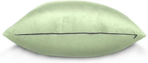 Vista 2 de YETTASBIN Funda de almohada de color liso verde salvia de 16 x 16 pulgadas, funda de cojín cuadrada suave para sofá, dormitorio, automóvil, casa