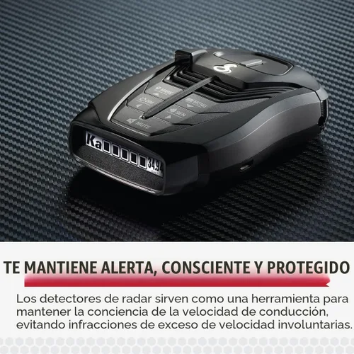 Vista 2 de Detector de Radar Láser Cobra RAD 480i – Detección de Largo Alcance, Bluetooth, Compatible con Apple CarPlay y Android Auto, Detección Delantera