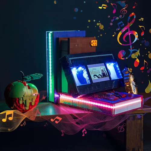 Vista 7 de BrickBling Iluminación LED compatible con iconos de Lego Villain, luz creativa compatible con Lego 43227 (solo luces, sin modelo)