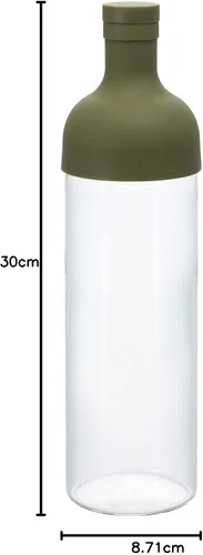 Vista 9 de Hario, filtro de té frío en botella, Olive Green