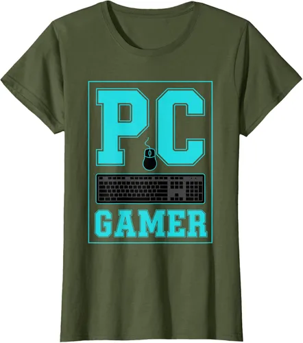 Vista 105 de PC Gamer Gaming Teclado Ratón Esports Computer Fan Camiseta