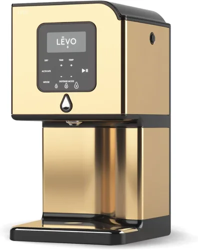 Vista 4 de LEVO Lux (negro acero) - Máquina de infusión de aceite de hierbas de primera calidad - Extractor botánico - Secador de hierbas, descarboxilador e